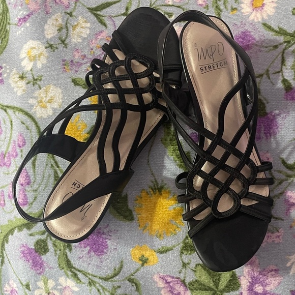 Impo Black Strappy Sandals 10 - Picture 2 of 16